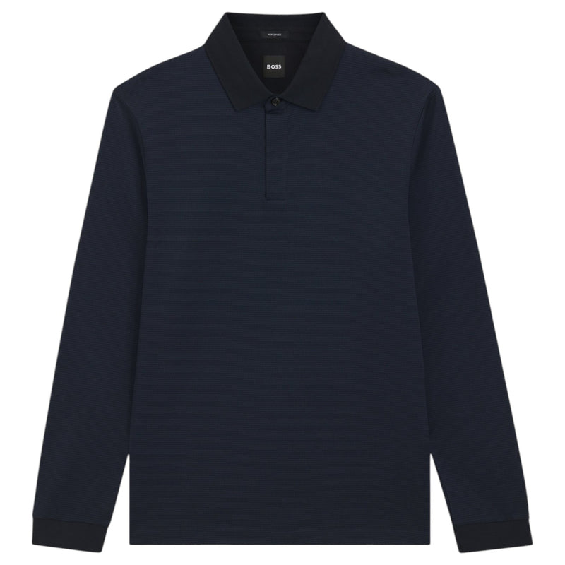 Boss Mercerised-Cotton Polo Shirt With Plain Collar