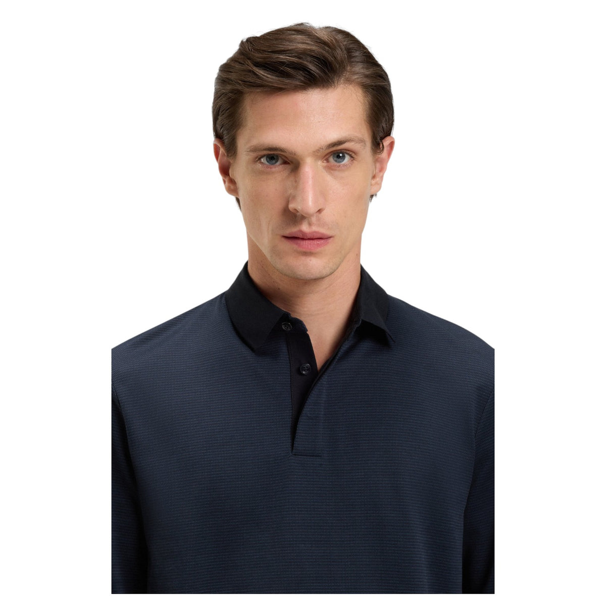 Boss Mercerised-Cotton Polo Shirt With Plain Collar