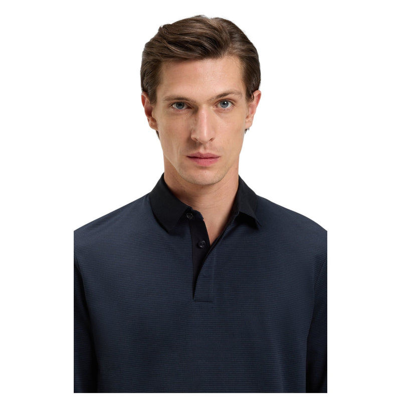 Boss Mercerised-Cotton Polo Shirt With Plain Collar