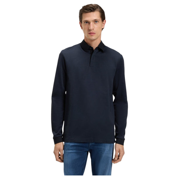 Boss Mercerised-Cotton Polo Shirt With Plain Collar