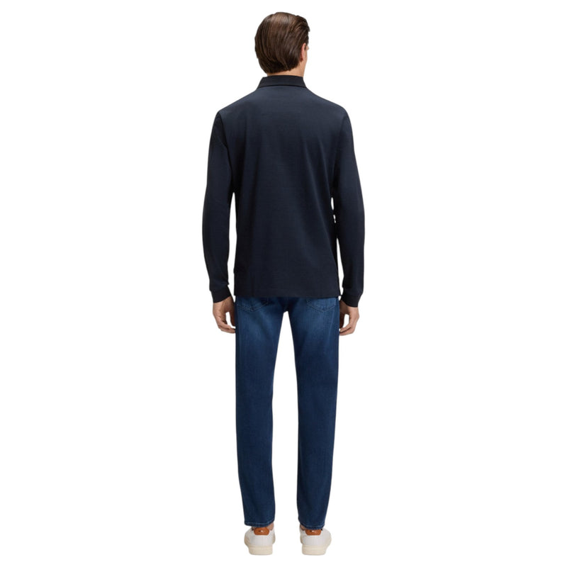 Boss Mercerised-Cotton Polo Shirt With Plain Collar