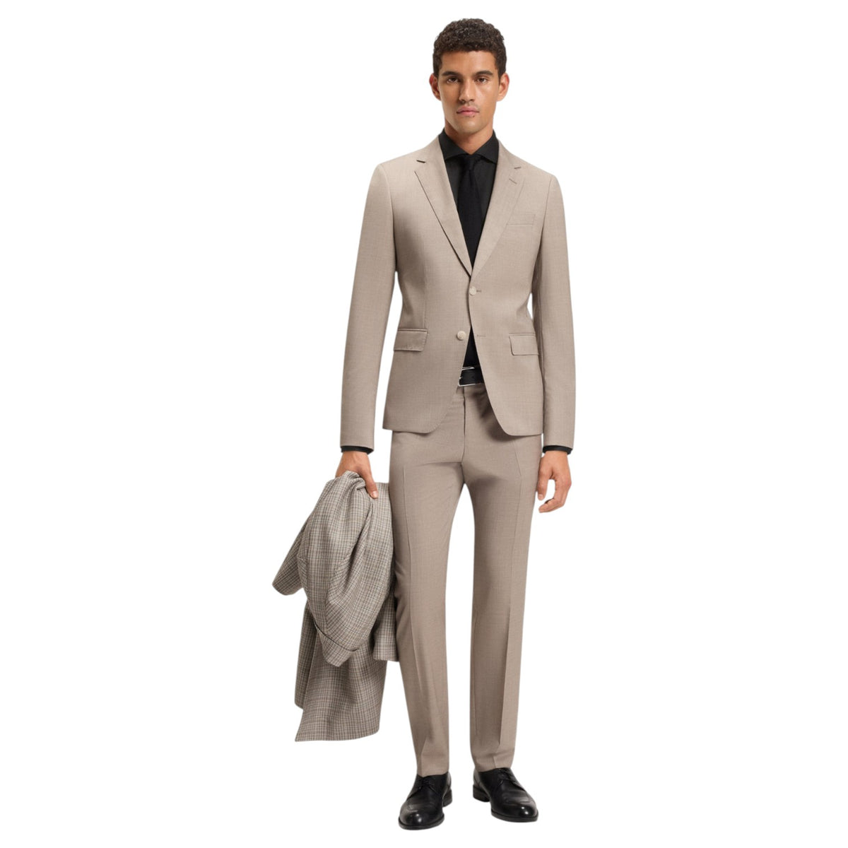 Hugo Boss Slim-fit shirt in Italian-made structured cotton 50545157
