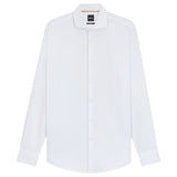 Boss Slim-fit White shirt in micro-structured Italian cotton 50545157