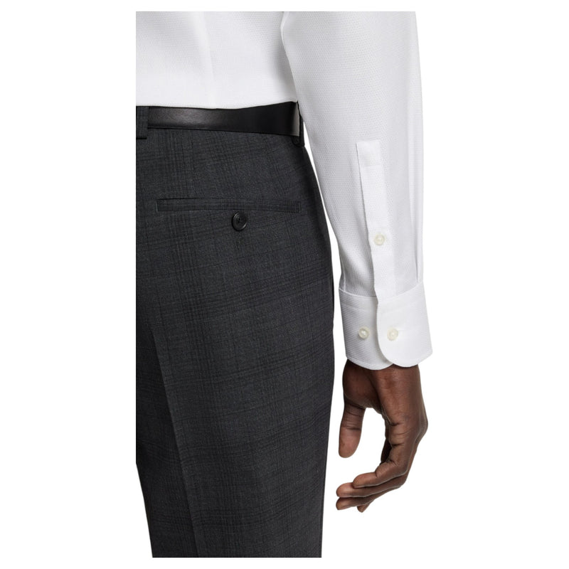 Boss Slim-fit White shirt in micro-structured Italian cotton 50545157