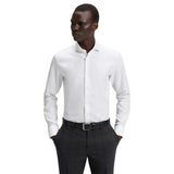 Hugo Boss Slim-fit shirt in Italian-made structured cotton 50545157