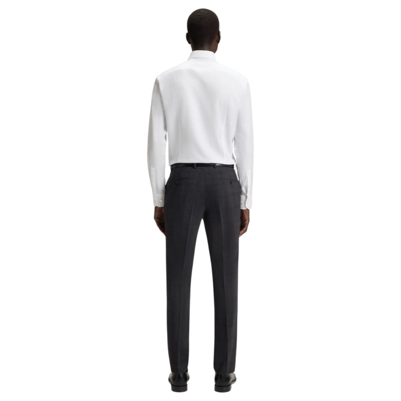 Boss Slim-fit White shirt in micro-structured Italian cotton 50545157