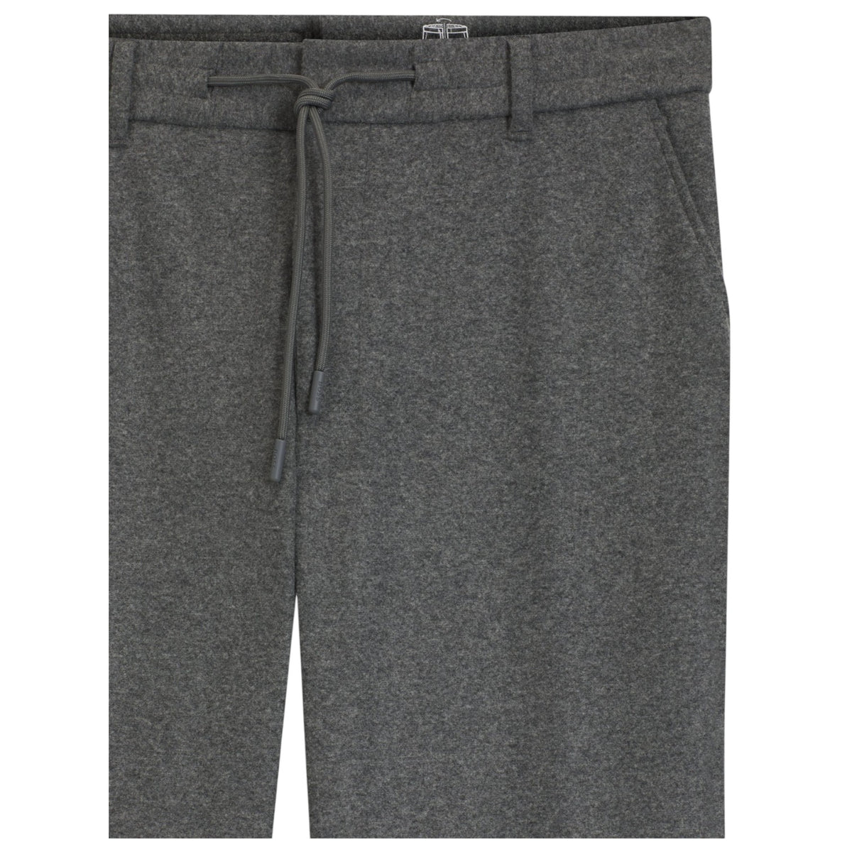 Boss Brushed Tapered-Fit Trousers In Stretch Flannel