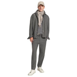 Boss Brushed Tapered-Fit Trousers In Stretch Flannel