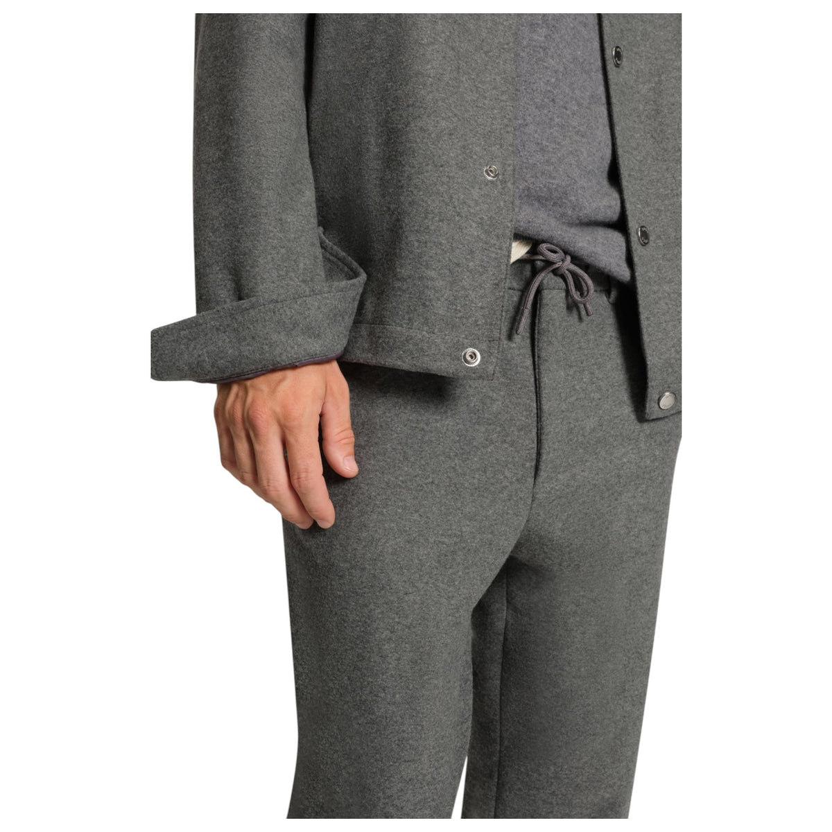 Boss Brushed Tapered-Fit Trousers In Stretch Flannel
