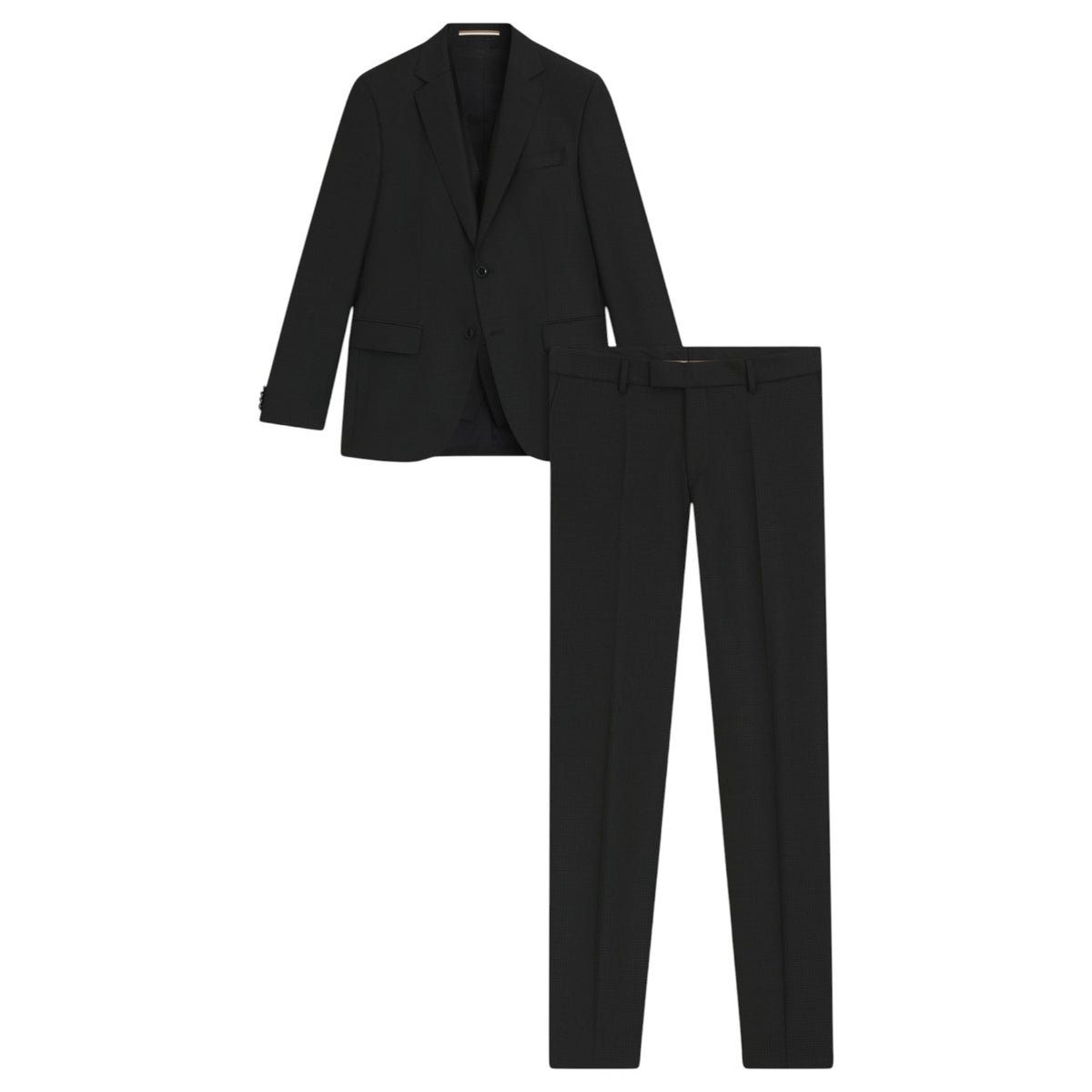 BOSS 3-Piece Slim-Fit Suit in Patterned Virgin Wool