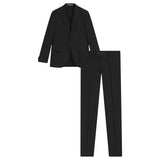 BOSS 3-Piece Slim-Fit Suit in Patterned Virgin Wool