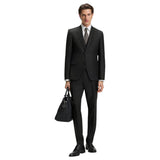 BOSS 3-Piece Slim-Fit Suit in Patterned Virgin Wool