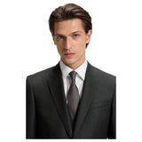 BOSS 3-Piece Slim-Fit Suit in Patterned Virgin Wool