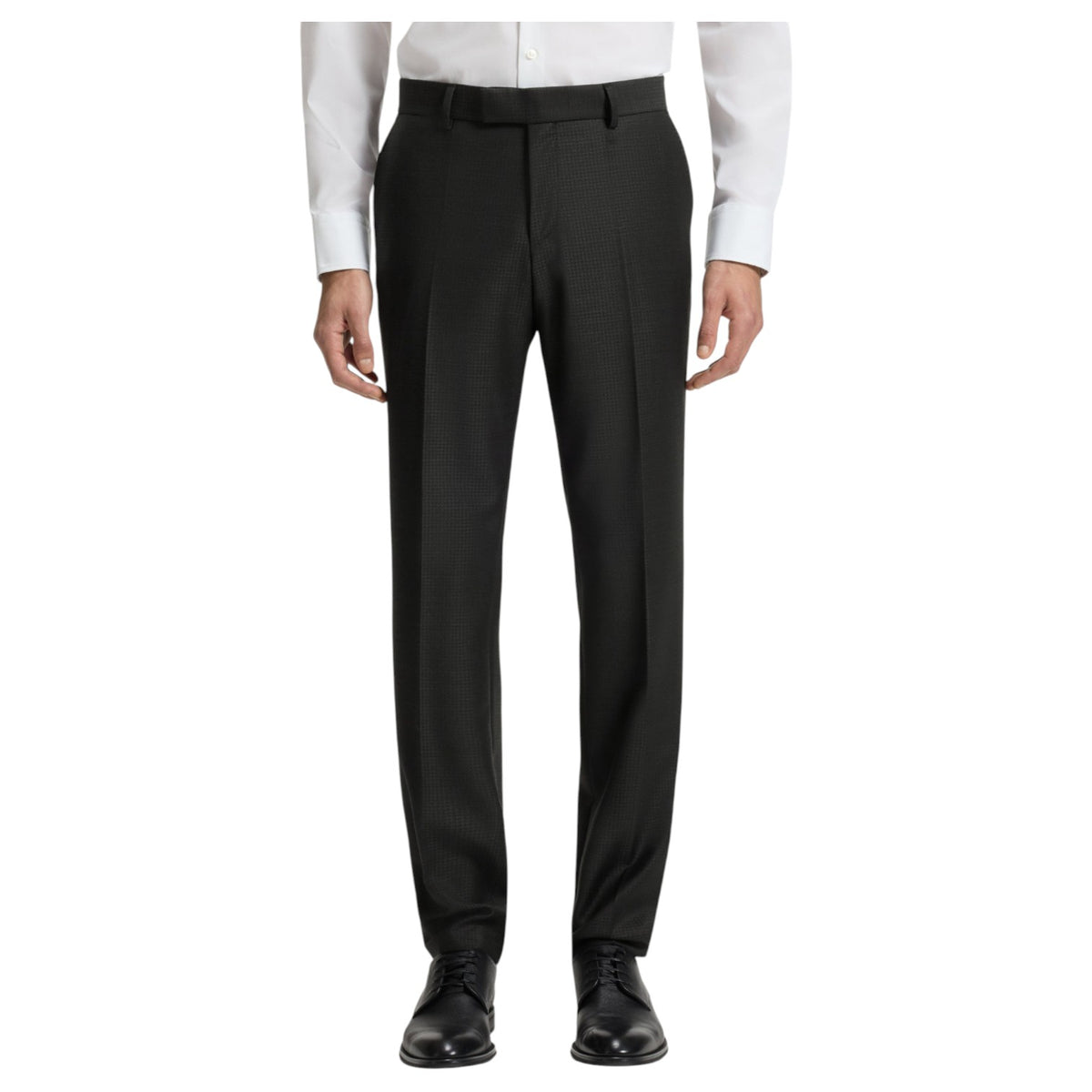 BOSS 3-Piece Slim-Fit Suit in Patterned Virgin Wool