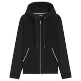 BOSS Cotton-Terry Zip-Up Hoodie/Pants Set With Signature-Stripe Trims