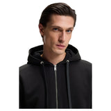 BOSS Cotton-Terry Zip-Up Hoodie/Pants Set With Signature-Stripe Trims