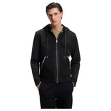 BOSS Cotton-Terry Zip-Up Hoodie/Pants Set With Signature-Stripe Trims