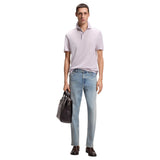BOSS Regular-Fit Polo Shirt In Cotton And Linen  50559147