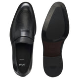BOSS Leather Loafers With Plain Penny Trim  50560797-001