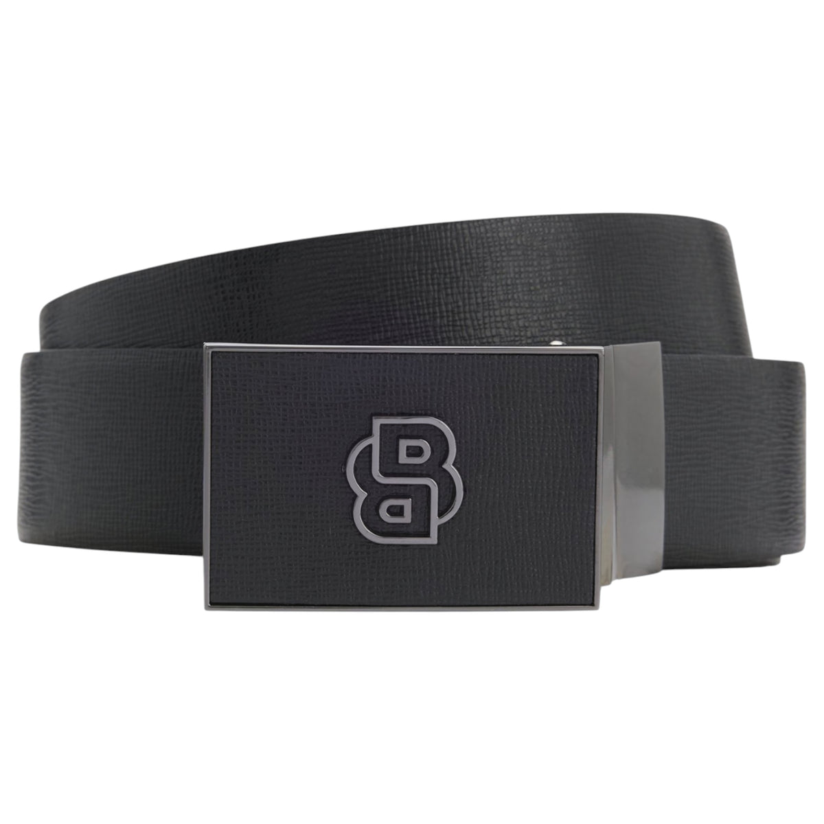 BOSS Men's Reversible Italian Leather Belt with Interchangeable Buckles