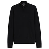 BOSS H-Ebenji Merino Wool Zip-Neck Sweater