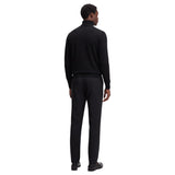BOSS H-Ebenji Merino Wool Zip-Neck Sweater