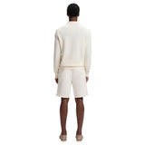 BOSS H-Lomarino Knitted Cotton Sweater with Johnny Collar