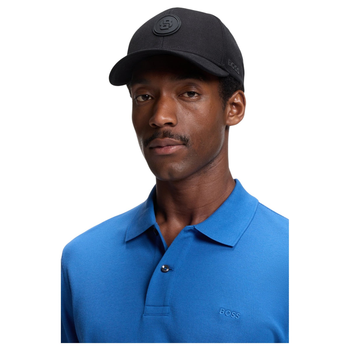 BOSS Men's Cotton Canvas Double B Monogram Cap