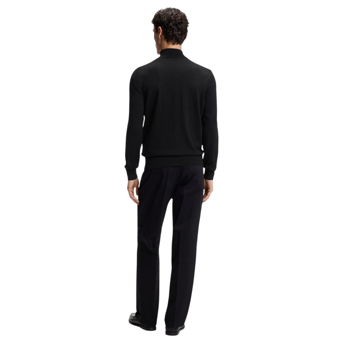 BOSS H-Balonso Merino Wool Full-Zip Sweater