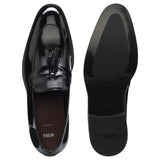 BOSS Men's Derrek Patent Tassel Tuxedo Loafers Black