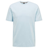 BOSS Cotton-Jersey Regular-Fit Tompson 01 T-Shirt In Light Blue  50468347 450