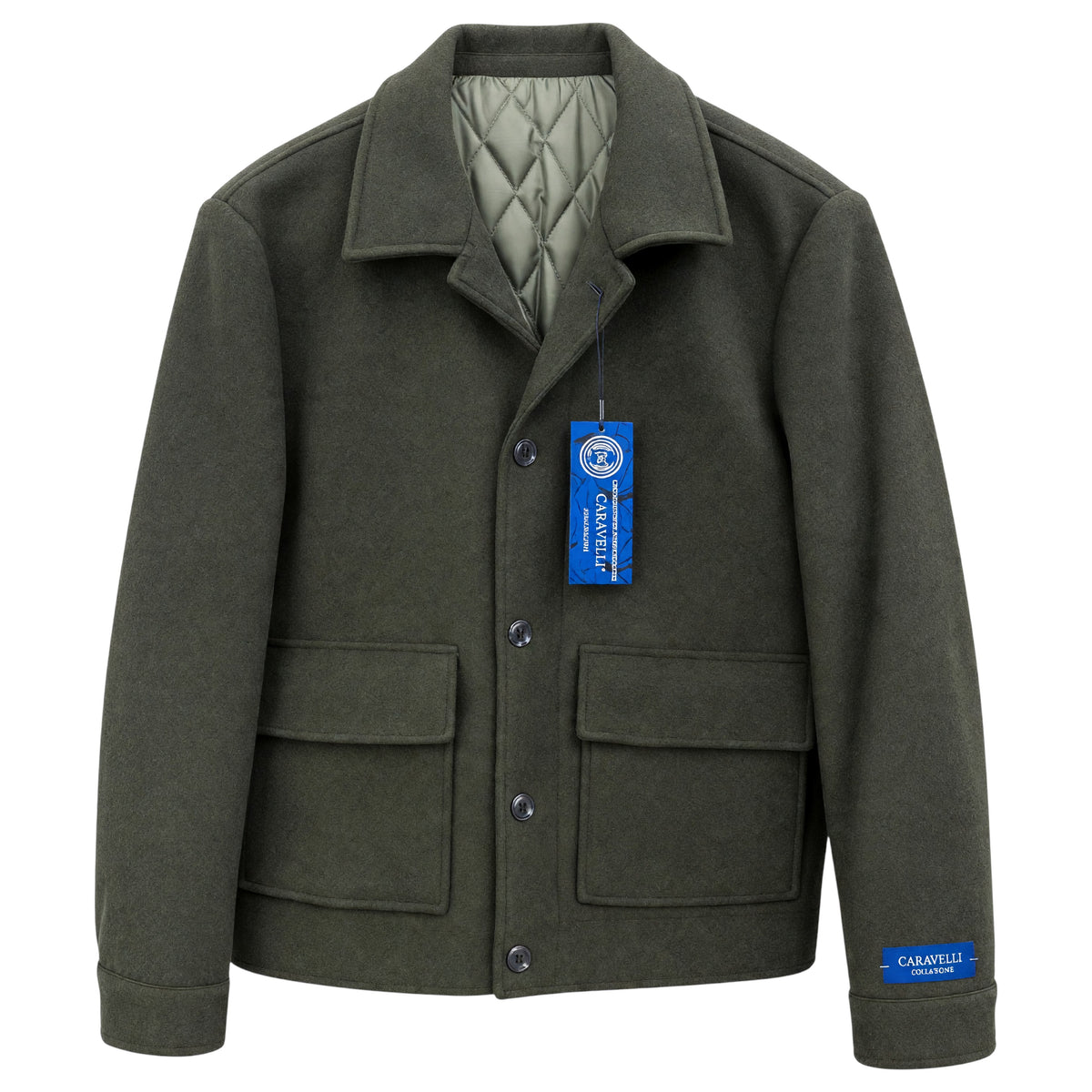 Caravelli Elton Waist-Length Jacket  Green & Black