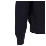 BOSS H-Lomarino Knitted Cotton Sweater with Johnny Collar