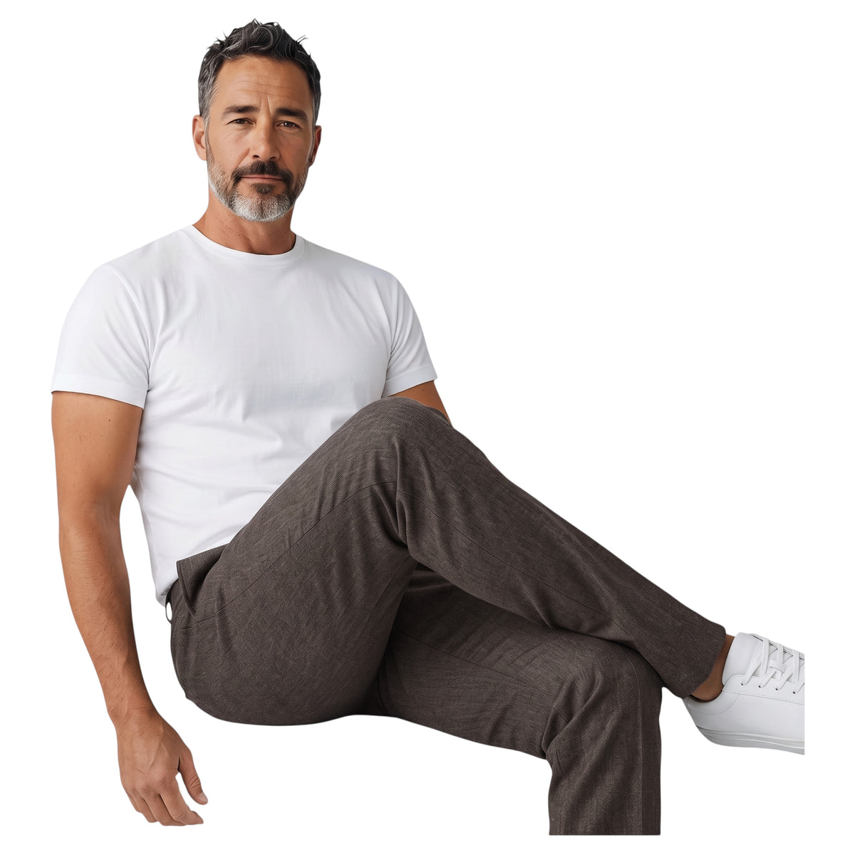 Ballin Men’s Comfort-“EZE” Cashmere Flannel Trouser – M77539248
