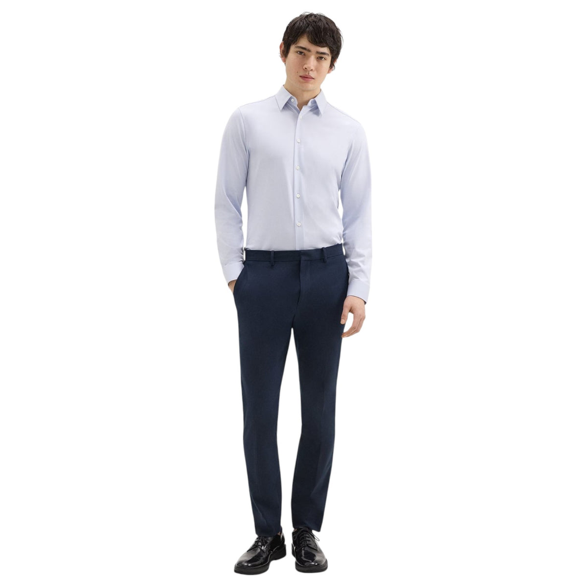 Theory Sylvain Shirt in Structure Knit  J0794505 YJY Olympic