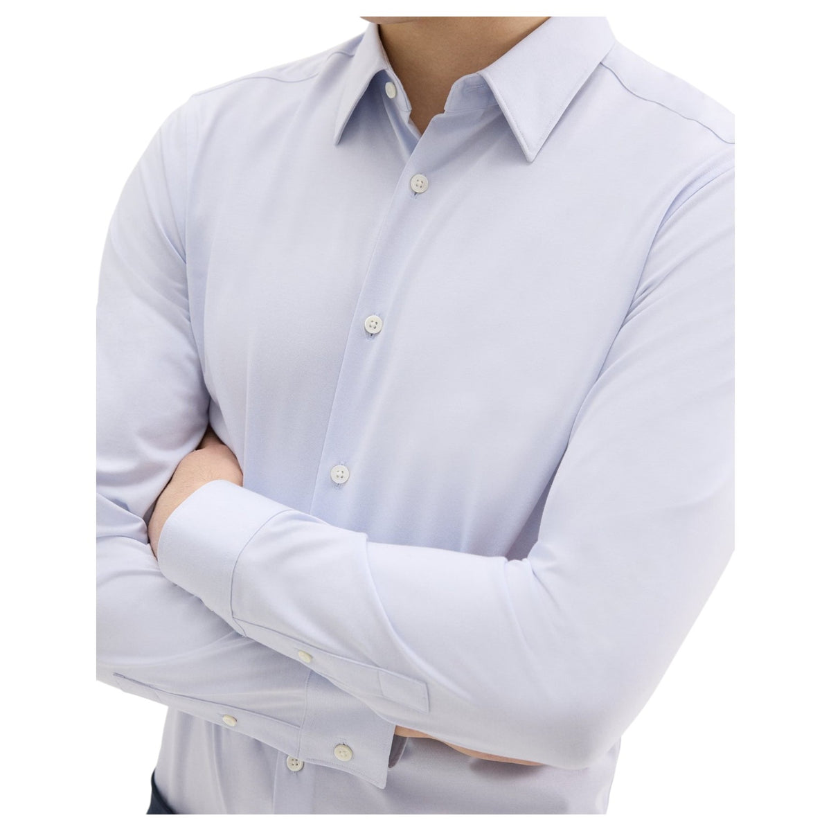 Theory Sylvain Shirt in Structure Knit  J0794505 YJY Olympic