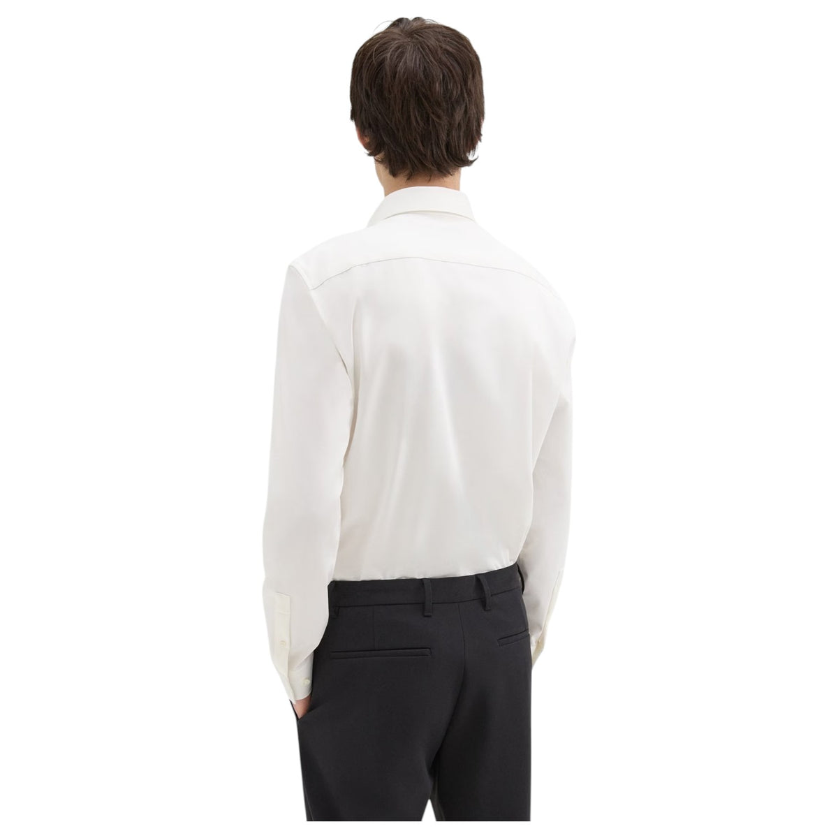 Theory Sylvain Shirt in Structure Knit  J0794505 100 White