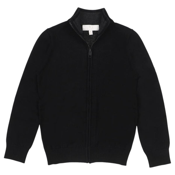 T.O. Boys Full Zip Black Sweater SWB-FZ-BLK