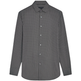 Bugatchi James Geometric OoohCotton® Shirt  CF9116K60 Black
