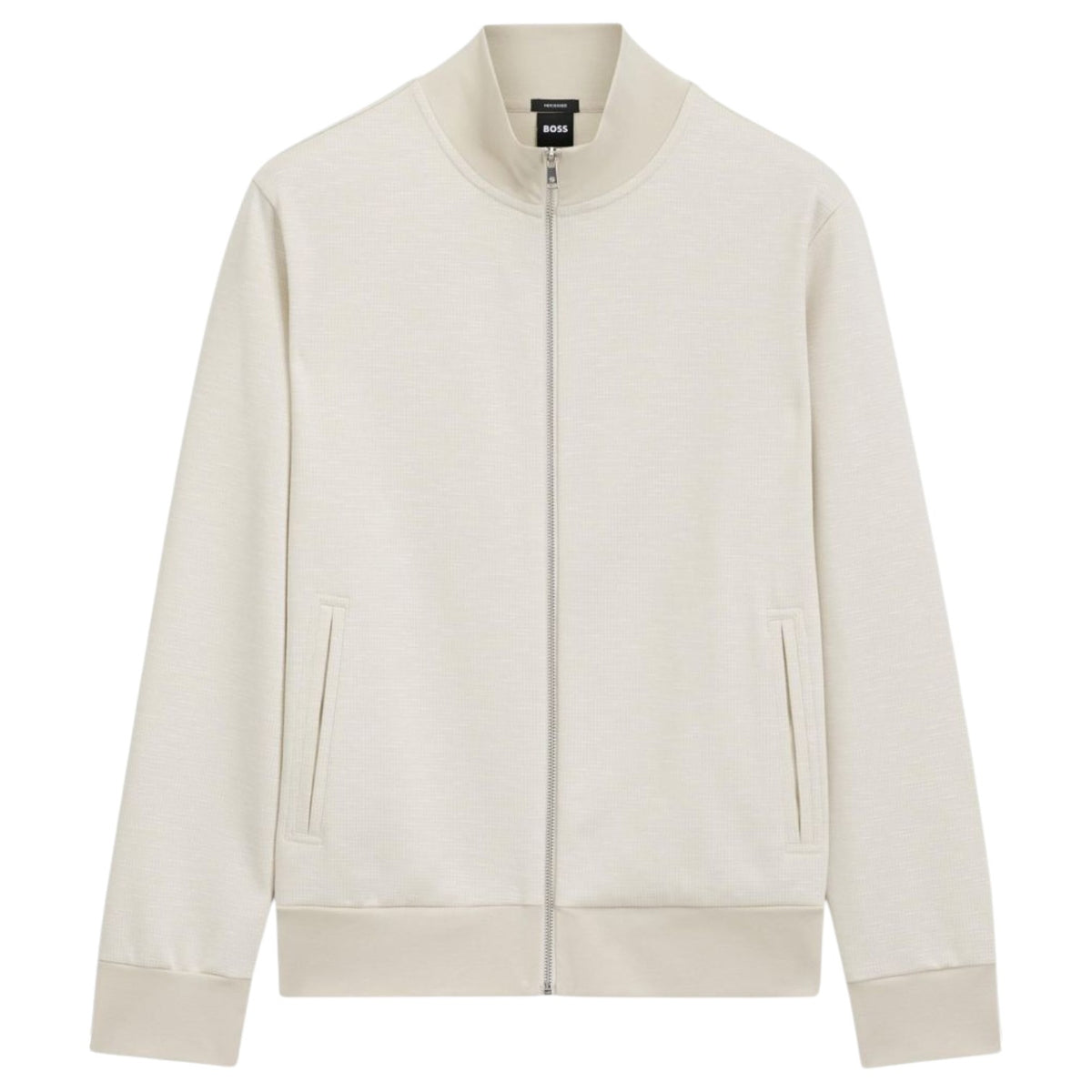 BOSS Black C-Siza Full-Zip Sweatshirt – White