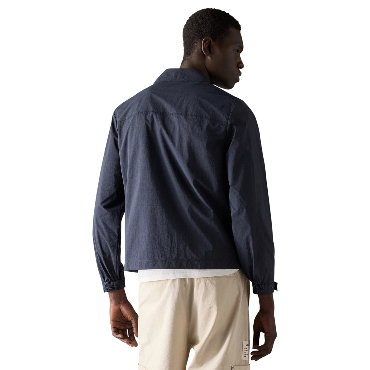 Moose Knuckles Top Flight Shirt Jacket  M16MJ157-833 Navy