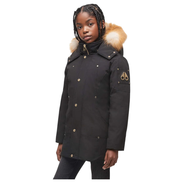 Moose Knuckles Kids Unisex Gold Parka Fur  M30UP231G 294 Blk/Gld