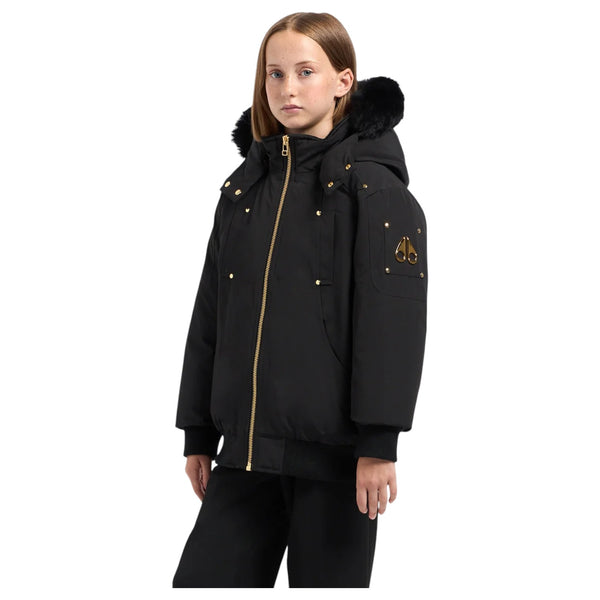 Moose Knuckles Kids Unisex Gold Series Bomber Jacket  M32UB035GS 305 Blk/Blk