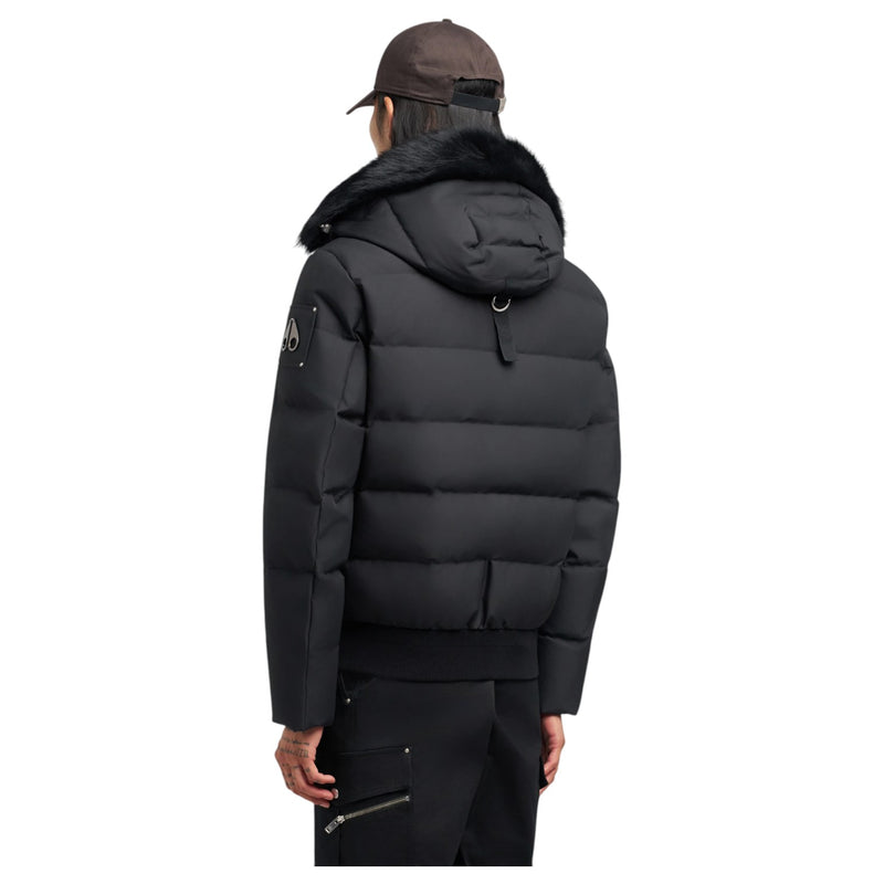 Moose Knuckles Cloud Shearling Bomber Jacket M35MB005S Blk/Blk