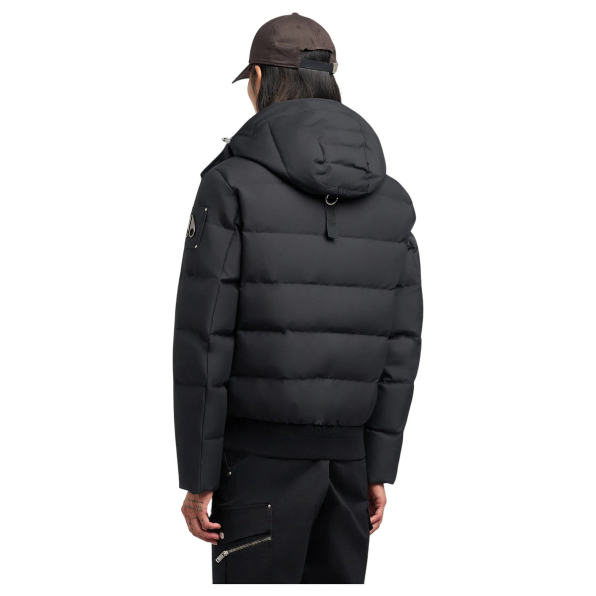 Moose Knuckles Cloud Shearling Bomber Jacket M35MB005S Blk/Blk
