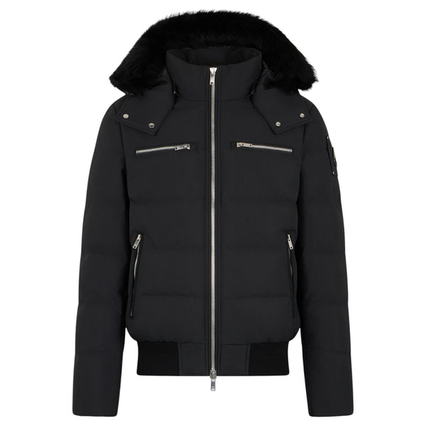 Moose Knuckles Cloud Shearling Bomber Jacket M35MB005S Blk/Blk