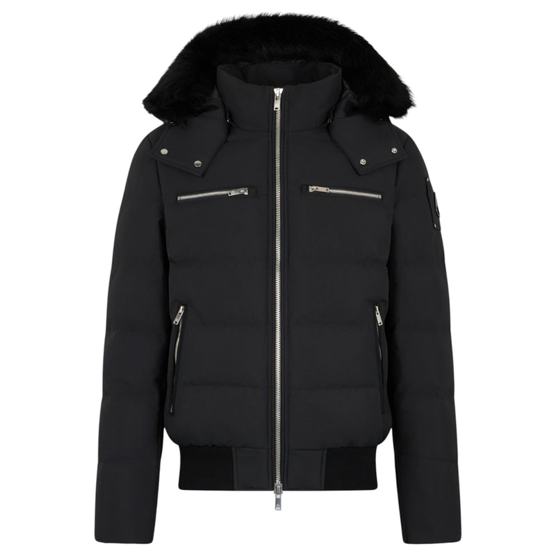 Moose Knuckles Cloud Shearling Bomber Jacket M35MB005S Blk/Blk
