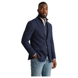 7 Downie Branson Twill Wool Cotton Knit Hybrid Sport Coat with Bib