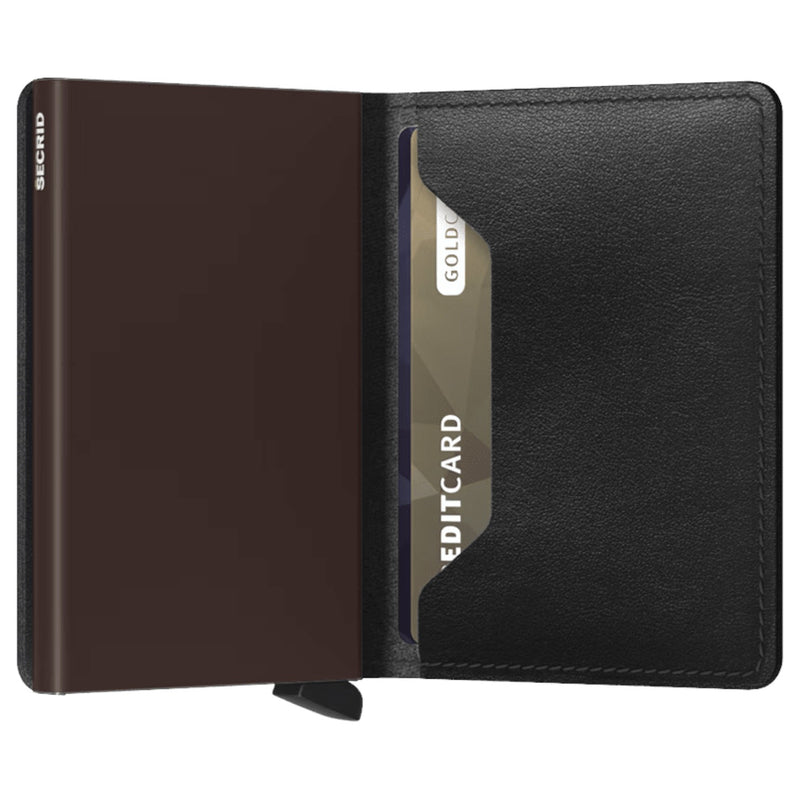 Secrid Slimwallet in Original Black-Brown