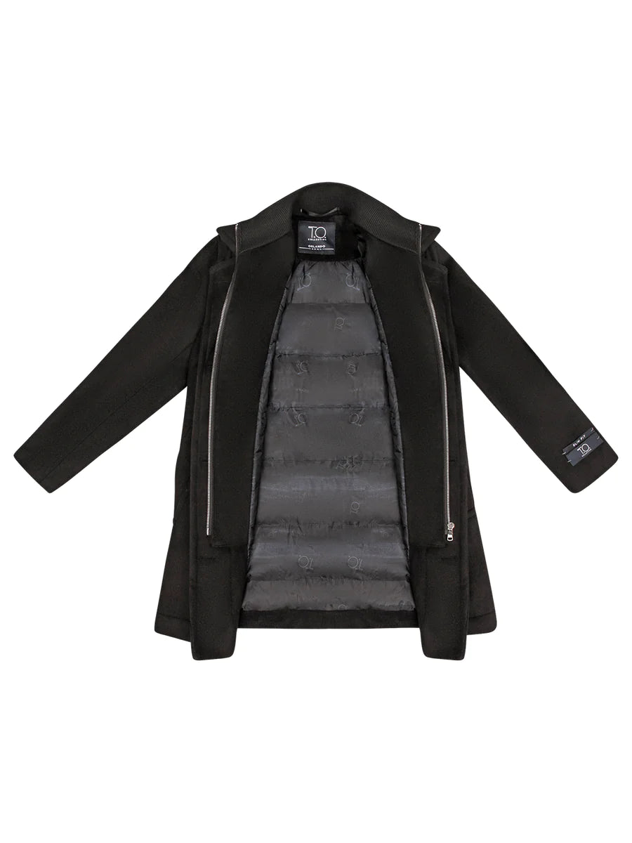 ORLANDO WOOL DOWN ZIPPER COAT